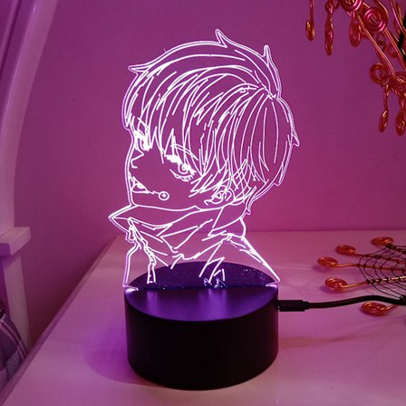 Jujutsu Kaisen Gojo 3D Illusion Nattlampa Smart Touch