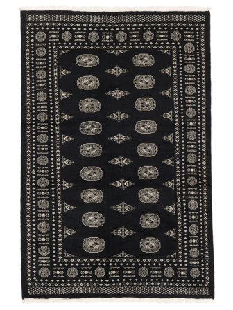 Oriental Pakistan Bokhara 2Ply Rug 137X205 Black/Brown Wool, Pakistan