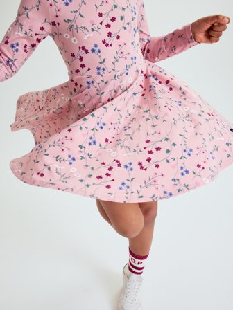 Polarn O. Pyret - Twirl dress floral - 98 - Childrenswear - pink