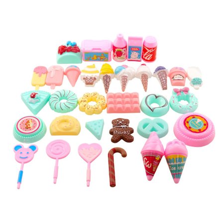 33 deler kjøkkenutstyr til dukkehus og Barbie, Mini Kitc