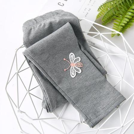 Barn Flickor Skinny Byxor Slimbyxor Casual Bottoms Leggings Dark Grey 3-4t