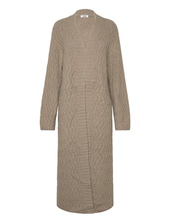 Monki Maxi Knitted Cardigan - Beige - S