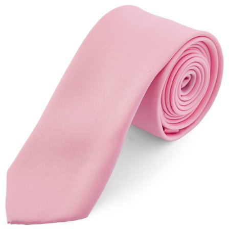 Lyspink 6cm Slips til mænd - Smalle slips