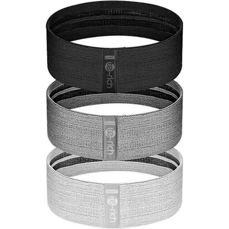 Modstandsbånd, Stof Booty Band til Kvinder, Stof Træningsbånd Modstandssløjfer, Skridsikre Tykke Squat Bånd til Balder, Ben, Lår, Hofte og G