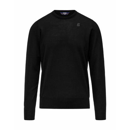 K-Way crew-neck sweatshirt Men Sort, Herre Sweatshirts