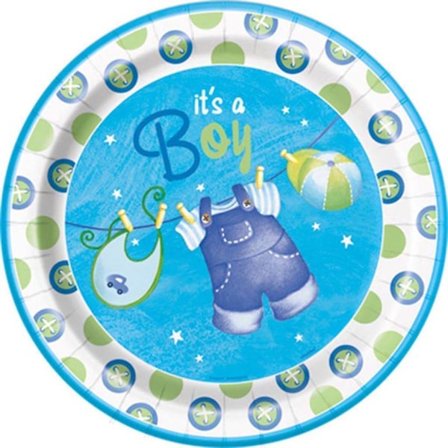 Unik festklädstreck Its A Boy Baby Shower Party Plates (Pa