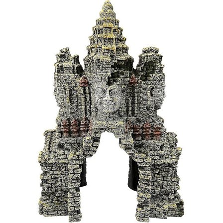 Stor Buddha-statue til fiskebeholder - Fiskebeholderornament med hul til betta-fisk