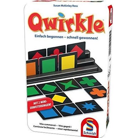 Rejseversion af Qwirkle - Schmidt Spiele - Mini-version af Årets Spil 2011 - 2 miniudvidelser