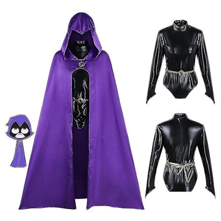 Teen Titans Kostume Bodysuit med Outfit Sæt Fancy