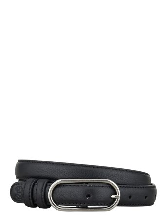 Becksöndergaard Grain Nola Leather Belt - Black - M/L