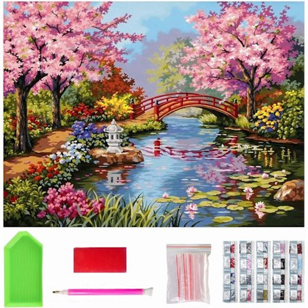 (51)4 stycken DIY diamantmålning julkit, 5D julbroderi