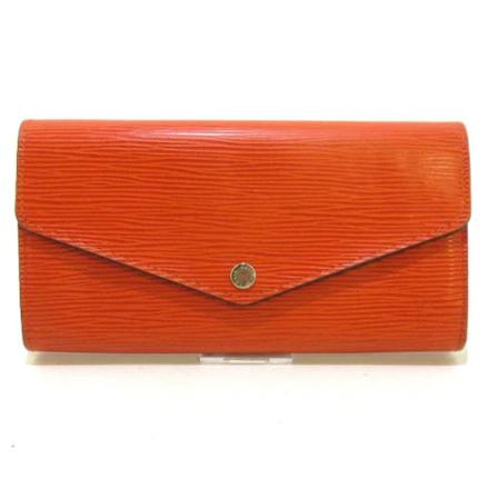 Louis Vuitton Vintage, Pre-owned Leather Wallet Oranje, Dames, Maat:ONE Size