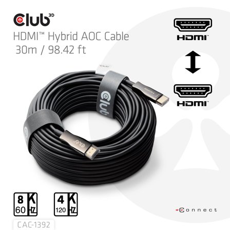 Club 3D HdmiT Hybrid Aoc Cable