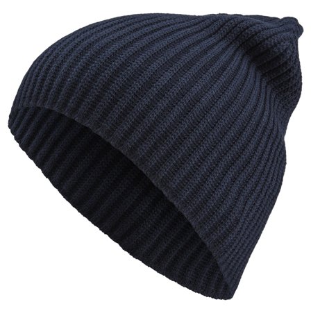 Ciemnogranatowa lekka beanie z bawełny organicznej Kristian Kite dla mężczyzn - Czapki typu beanie