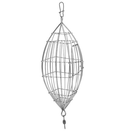 Fiskebete Korg i Rostfritt Stål Karpfälla Matare för Räkor Krabba Fiskbete