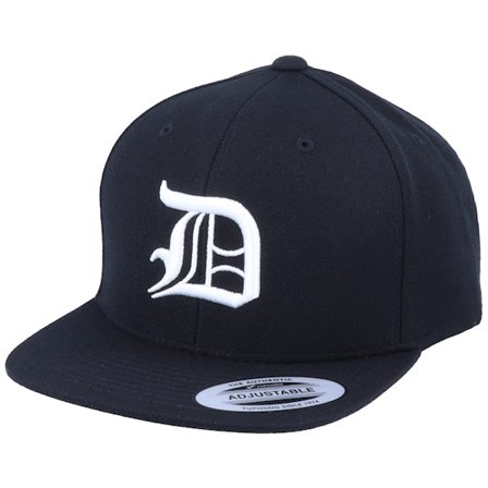 Kiddo Cap - Noir snapback Casquette - Kids D Letter 3D Black Snapback @ Hatstore