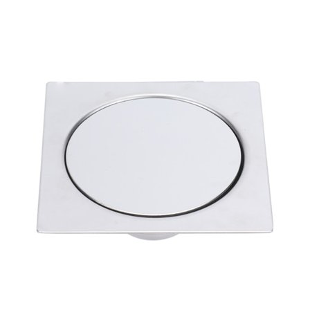 Pedal Golvavlopp Rostfritt stål 10x10cm Duschdeodorant Bounce Golvavlopp för badrum