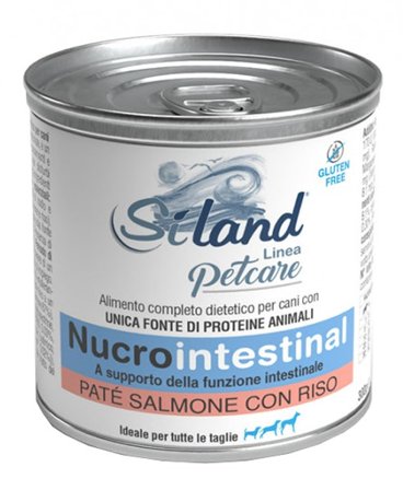 Siland Nucrointestinal Gusto Salmone Con Riso Cibo Umido Per Cani
