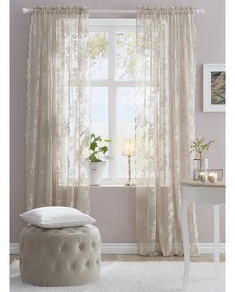 Sivuverhot Bianca 2/pak beige-120x230 cm-Linea