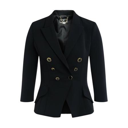 Elisabetta Franchi Double -breasted Jakke Sort, Dame