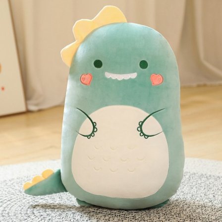 Squishmallow Kudde Dockor Kawaii Djur Fet Kudde Plysch Enhörning 80cm Dinosaurie 60cm