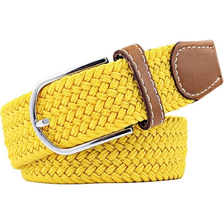 Flerfarget Elastisk Vevd Belte Casual Flettet Stretchbelte