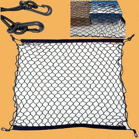 För Porsche Cayenne Macan Bilvård Bil Bagageutrymme Bagage Förvaring Last Organisatör Nylon Elastiskt Nät