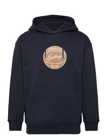 Logo Sweat Hoodie Navy Lindbergh