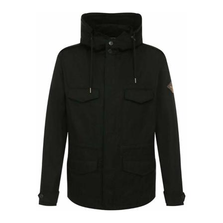 Saint Laurent, Hooded Parka Czarny, Mężczyzna, Rozmiar: L