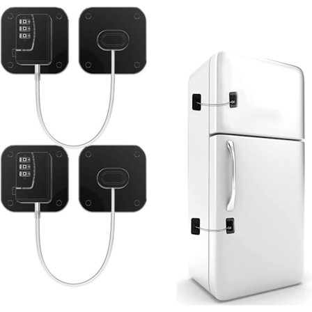 2 stk. Barnelås for kjøleskap, Barnelås for kjøleskapskap, vindu og dør