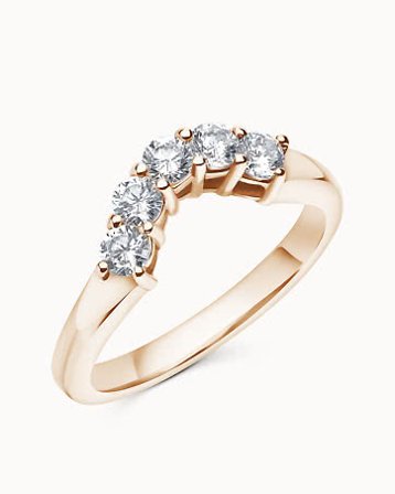 Cassandra Eternity Ring 18K Rose Gold with Lab-Grown Diamonds - Engagement Rings & Wedding Rings from Vanbruun