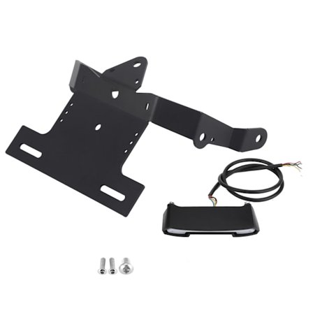 Vulcan S 650 Cafe LED Baglygte Blinklys Nummerpladeholder