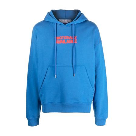 Off White, Hoodies Blauw, Heren, Maat:M