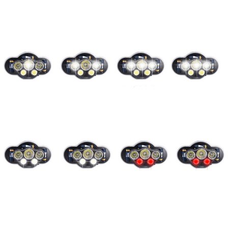 Effektfull Smidig Pannlampa T6 COB LED