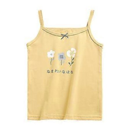 Sommar Linne för Flickor 3-8T Sling Top Barn Flickor Outfit Ärmlös Linne Vår Underkläder Sporttoppar (100cm till 110cm P2)