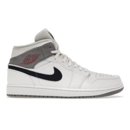 Jordan, Sneakers 1 MID Paris Wit, Heren, Maat:41 EU,leer