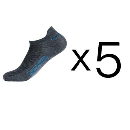 5 Par / Lot Hög Kvalitet Män Ankel Strumpor Andningsbart Bomull Sport Mesh Casual Atlet Sommar Tunn Cut Cut Short Sokken Socken Plus Storlek 5 pairs 