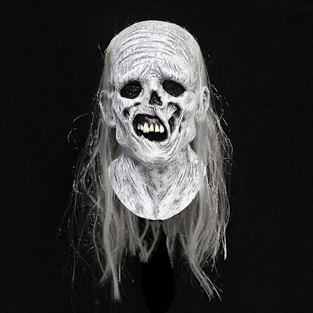 Halloween Zombie Maske Skummel Fullt Hode Party Cosplay Maske Spøkelseshus Horror Rekvisitter