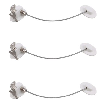 3x barnsäkert för kylskåp, säkerhetsbegränsningslås, kyllås och