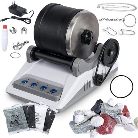 Stenpoleringsmaskine til rocktrommesæt - professionel 7-dages polering