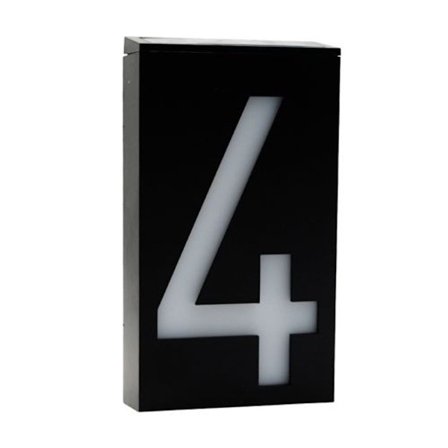 YWXLight 0,36W solcelledrevet 6 LED belysning husnummerlys med solcellepanel