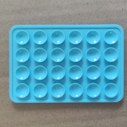 Förtjockad 24-kornig fyrkantig sugkopp, mobiltelefon silikon sugkopp, mobiltelefon surfplatta datorstöd, fästhållare