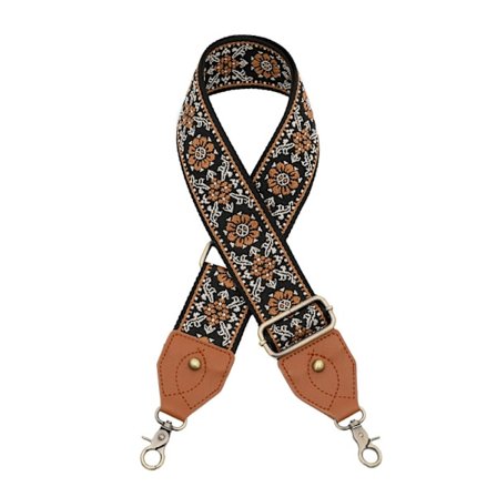 Väska rem, 2"Kohud bred axelrem justerbar ersättning