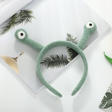 Snegle diadem til ansigtsvask MØRK GRØN