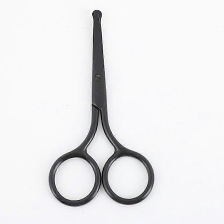 Mustat pyöreäkärkiset nenäkarvasakset, 10 cm korvakarvasakset, ruostumattomasta teräksestä valmistetut pyöreäkärkiset sakset nenäkarvoille, korville, 