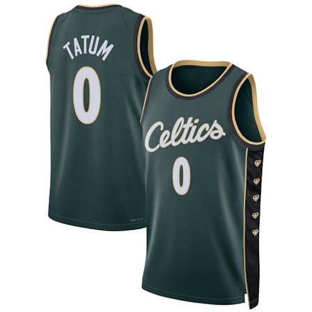 Ordely Boston Celtics #7 Herre Jaylen Brown 2023 Green City Edition Syet Trøje til Voksne