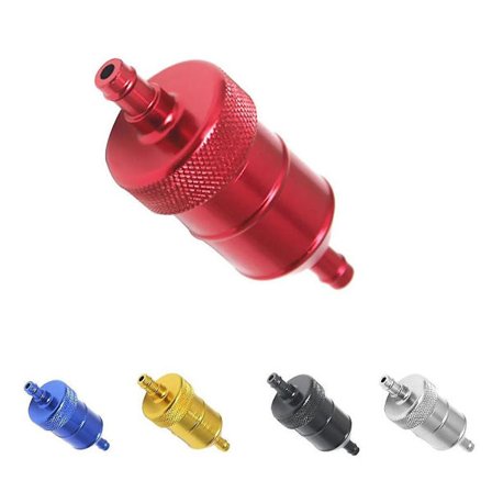 5 stykker 8mm 5/16" Aluminium Inline Brændstof Benzin Diesel Filter Universal