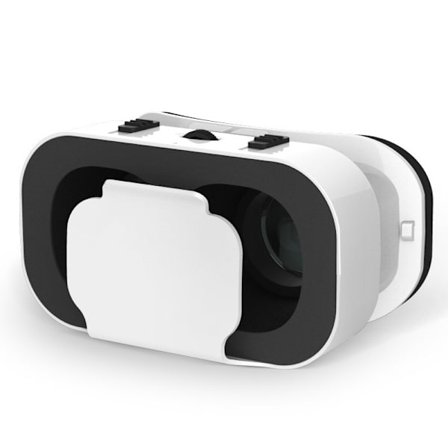 1 stk. Hvit VR-headset, 3D Virtual Reality Headset, VR Headset Com