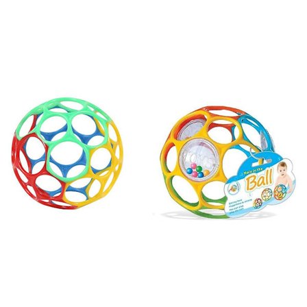 Utan klocka + med klocka, Klassisk boll - Röd, Gul, Grön, Blå, Åldrar Nyfödd +