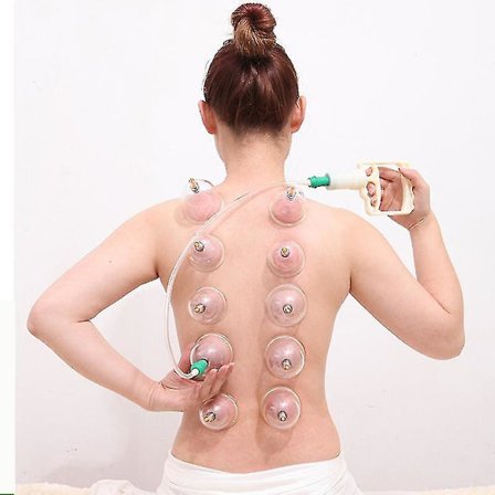 12-delade vakuumkoppning massage sugkoppar set